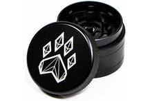 Load image into Gallery viewer, Wolf Traditional 4-Piece Herb Grinder - Black