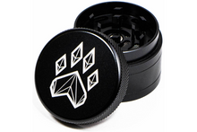 Load image into Gallery viewer, Wolf Traditional 4-Piece Herb Grinder - Black
