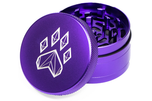 Wolf Traditional 4-Piece Herb Grinder - Purple